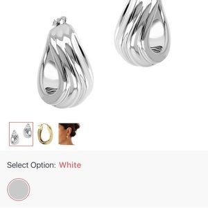 14k White Gold Earrings